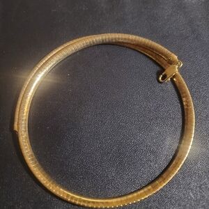 Sterling Silver Necklace Gold Overlay 925 Italy 18" Vintage